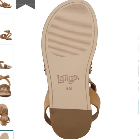 🌼Embellished Leather Ankle Strap Sandal🌼 - Picture 12 of 13